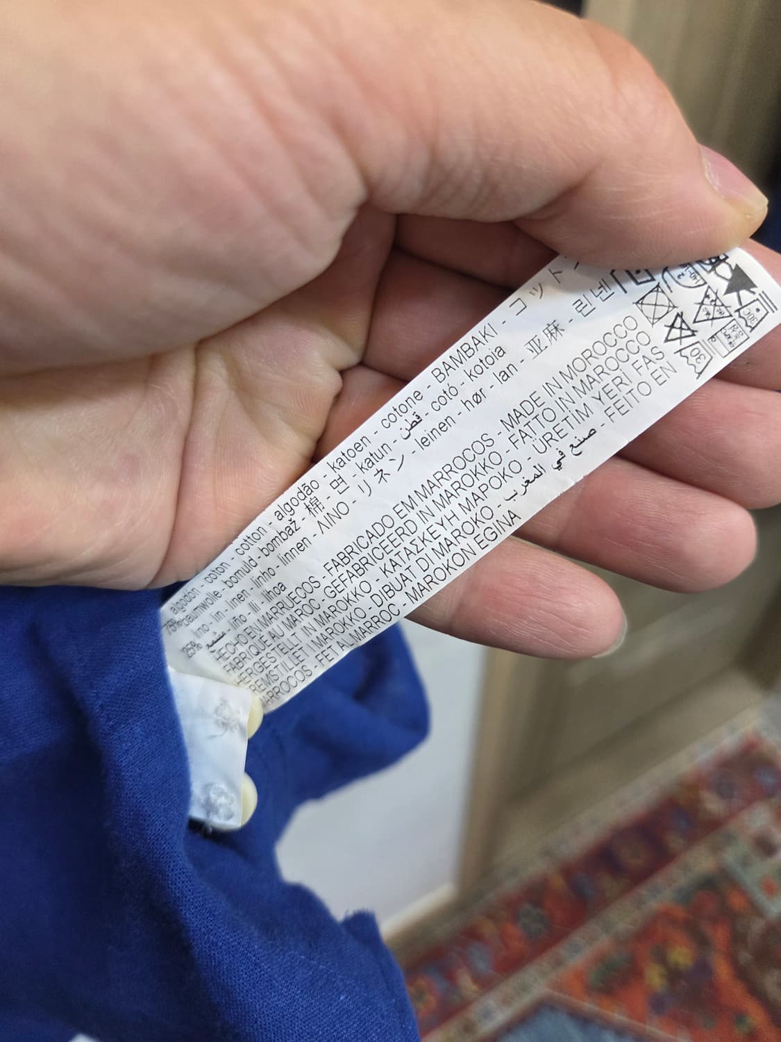 자라 원포켓 면 린넨 셔츠긴팔 s 레귤러핏  상품이미지4