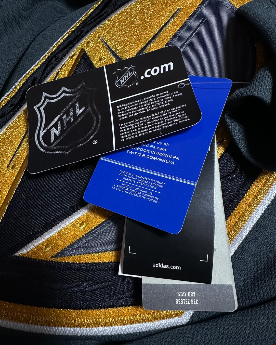 아디다스 베이거스 골든 나이츠 NHL 프로 저지 상품이미지4