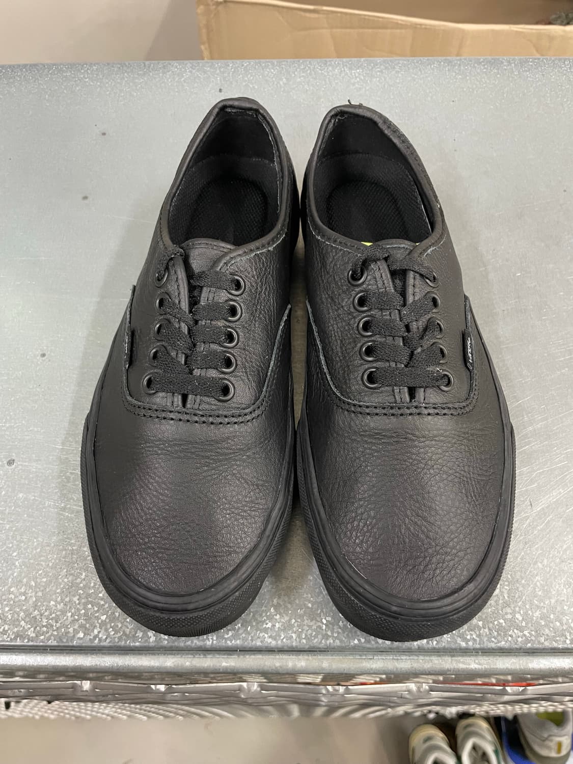 반스 어센틱 레더 블랙 265 상품이미지5