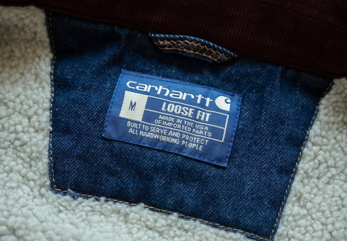 칼하트 지켓(Carhartt カバーオール ダークブルー/バーガンディ) 상품이미지3