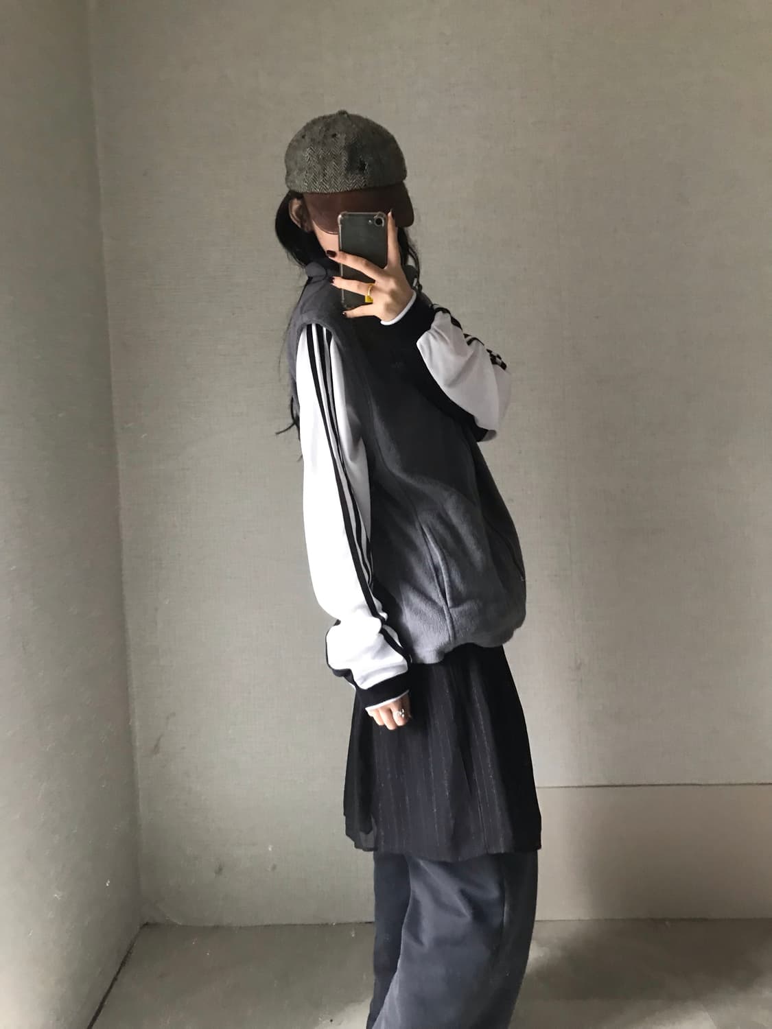 콜롬비아 그레이 후리스 조끼 상품이미지2