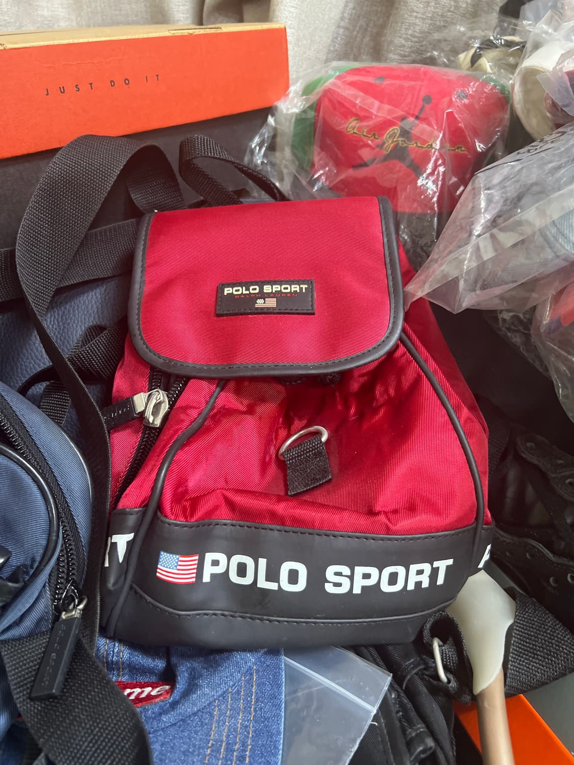 폴로스포츠 레드 팩백 상품이미지1