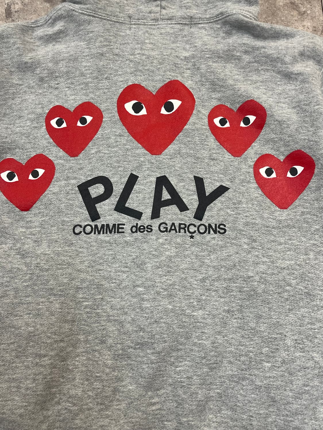 꼼데가르송 후드집업 그레이 L #csz2179 상품이미지6