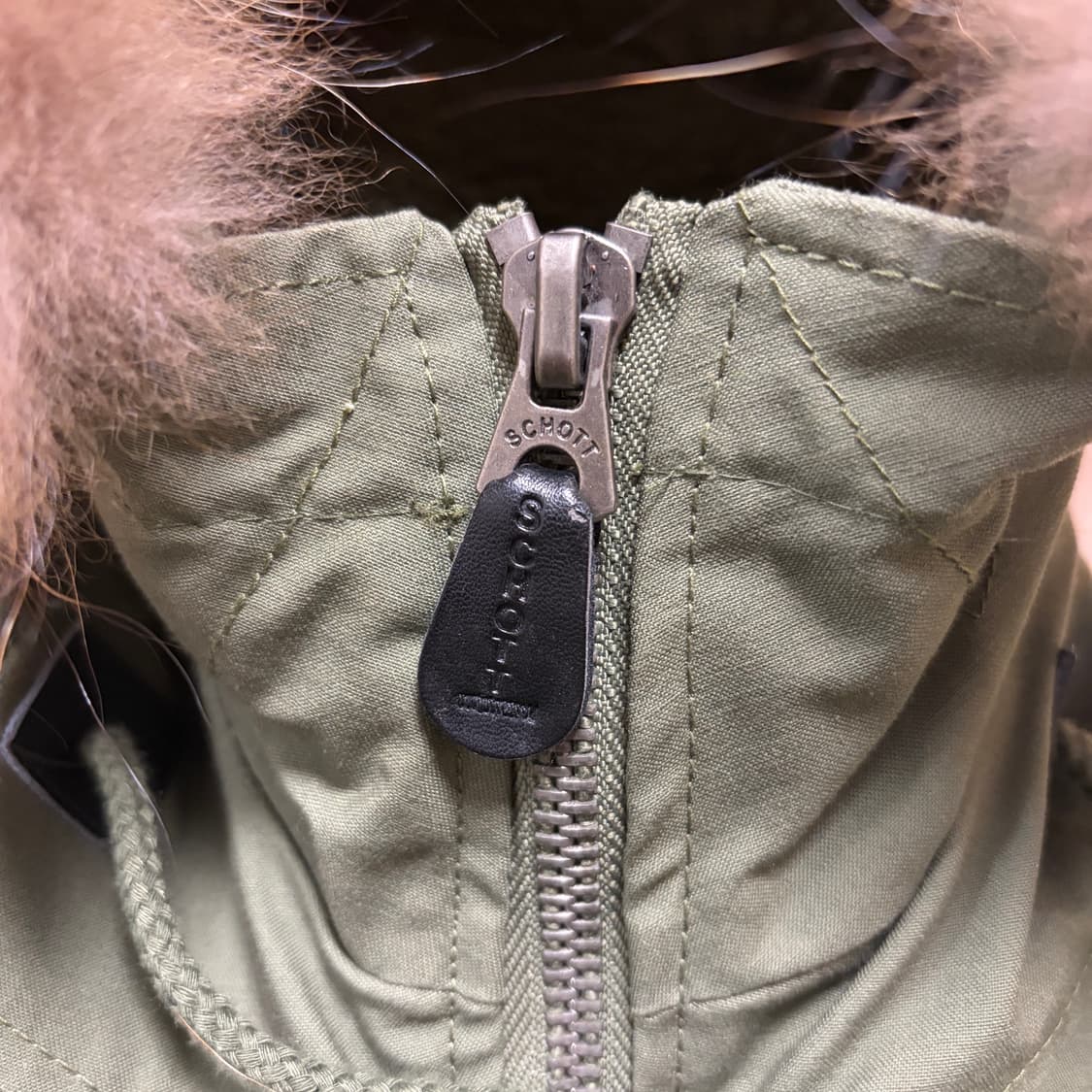 쇼트)Schott NYC N3B 라쿤 야상 파카 상품이미지6