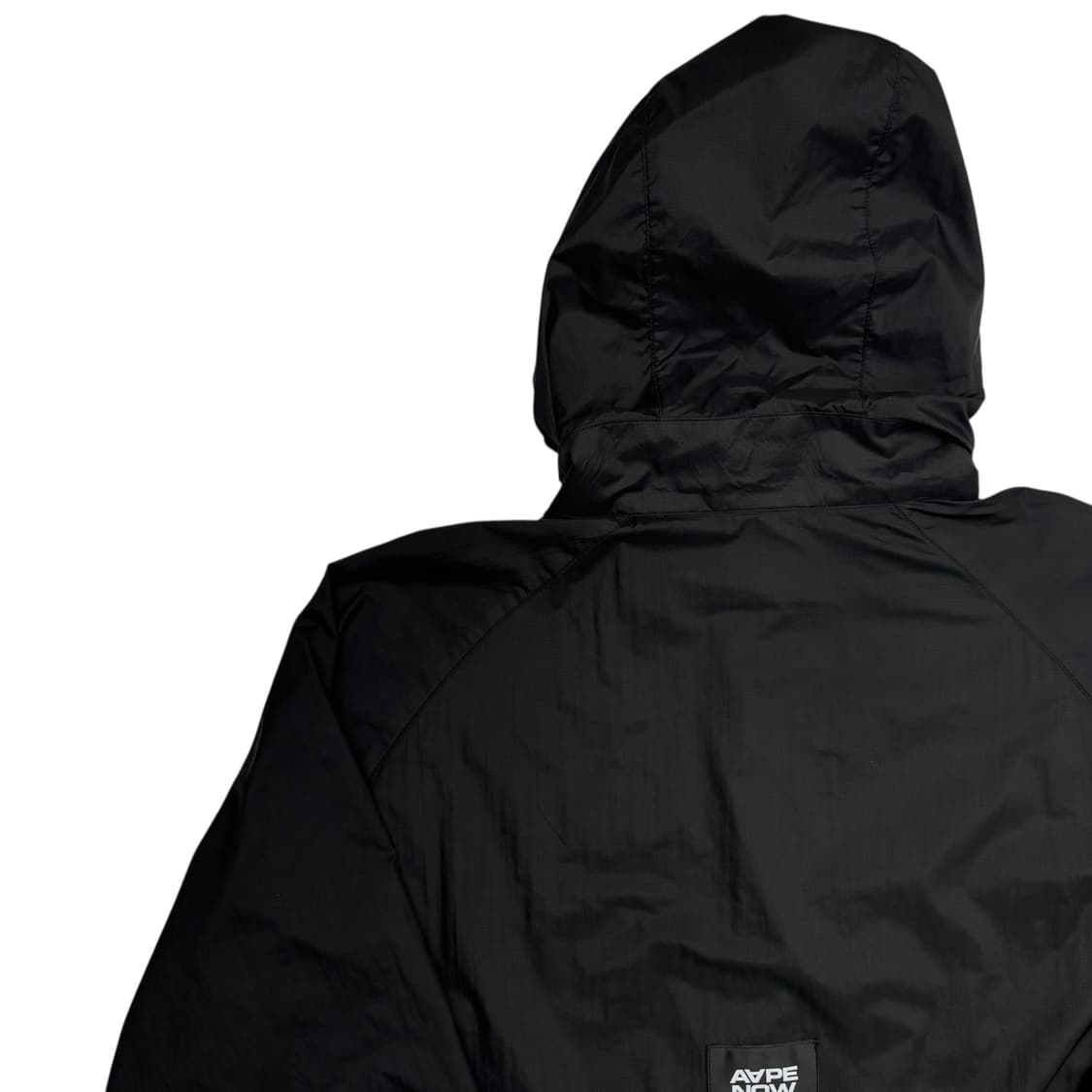 AAPE 에이프 스펠아웃 블랙 바람막이 M 상품이미지5