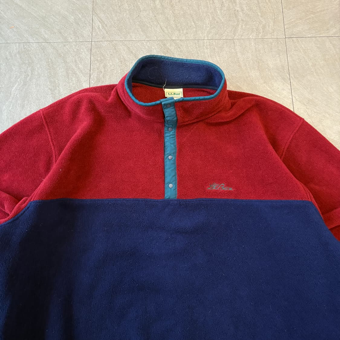 90s L.L.bean 90년대 생산 엘엘빈 투톤 신칠라 스냅티 상품이미지3