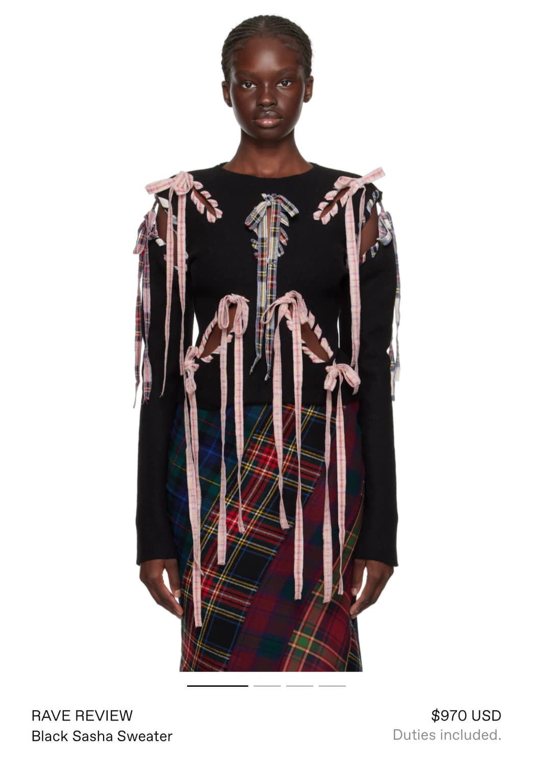 RAVE REVIEW Black Sasha Sweater 상품이미지1