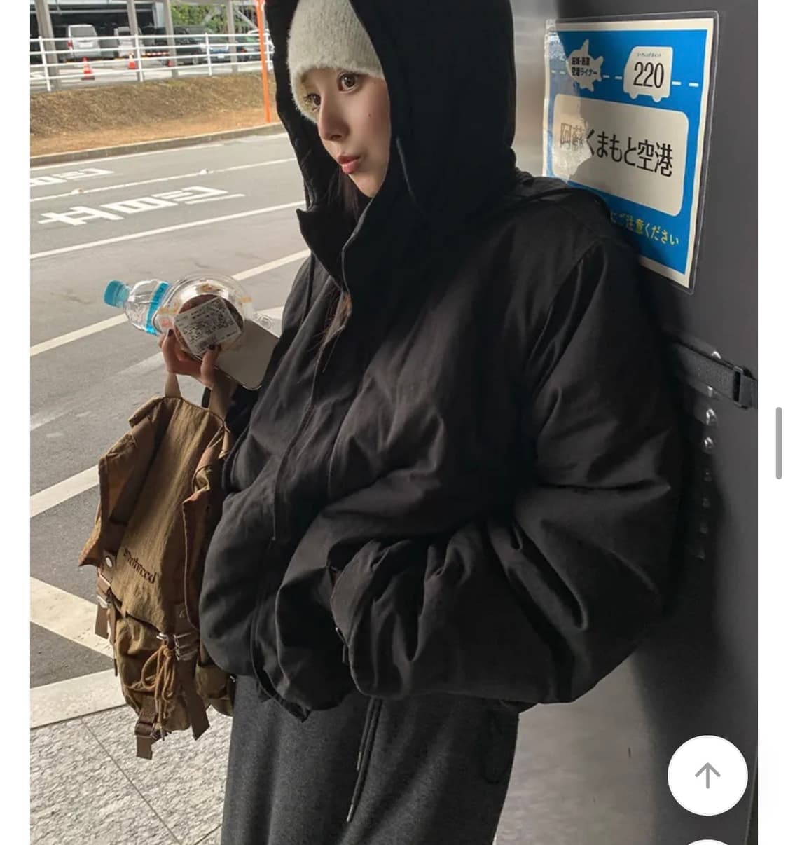 숏 야상 점퍼 블랙 상품이미지2