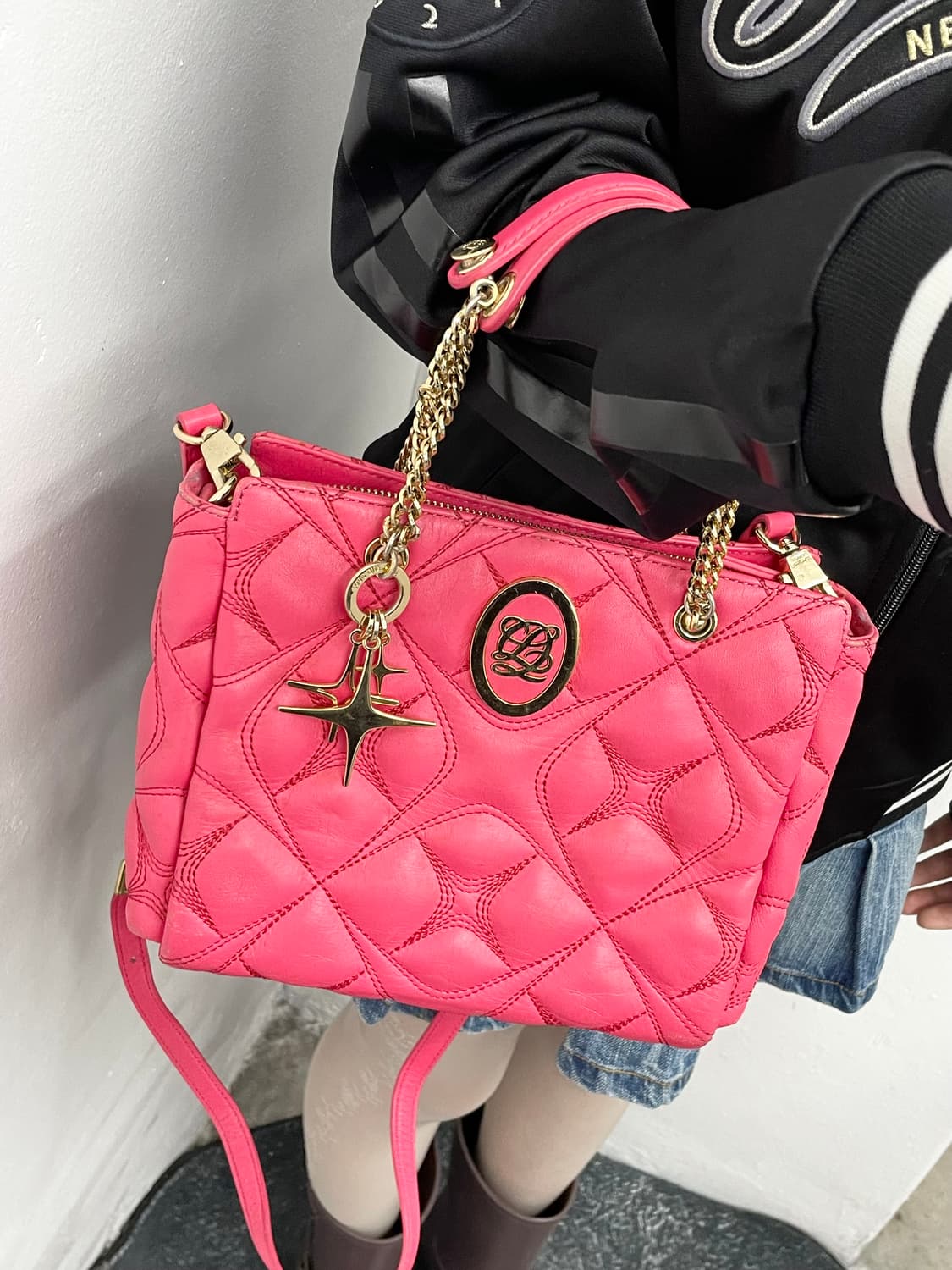 루이까또즈 갸루 키링 엠보 체인백💖 상품이미지1