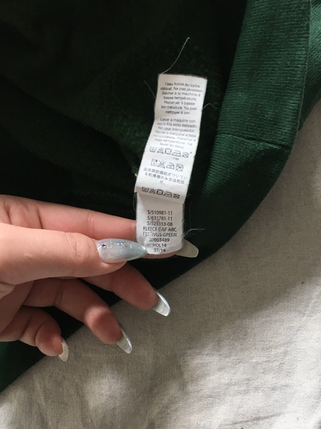 갭 자수패치 로고 후드티 상품이미지6