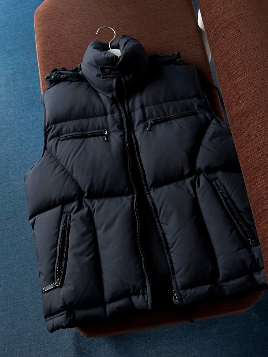 Washed nylon duck down vest 상품이미지2