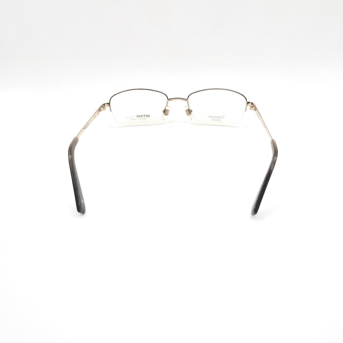 데드스탁 라운드사각 티타늄 골드 반무테 안경  333 상품이미지5