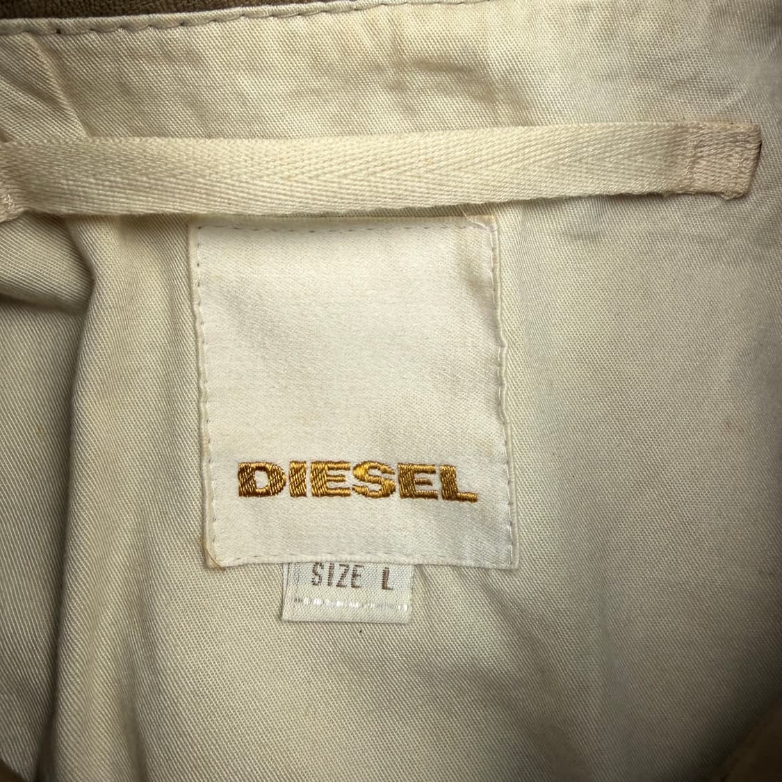 디젤 유틸리티 포켓 카우 레더 자켓 L 상품이미지7