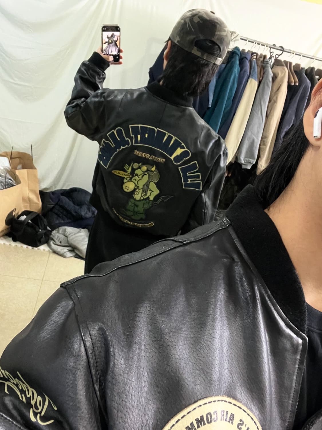 테드컴퍼니 A-2 가죽자켓 상품이미지5