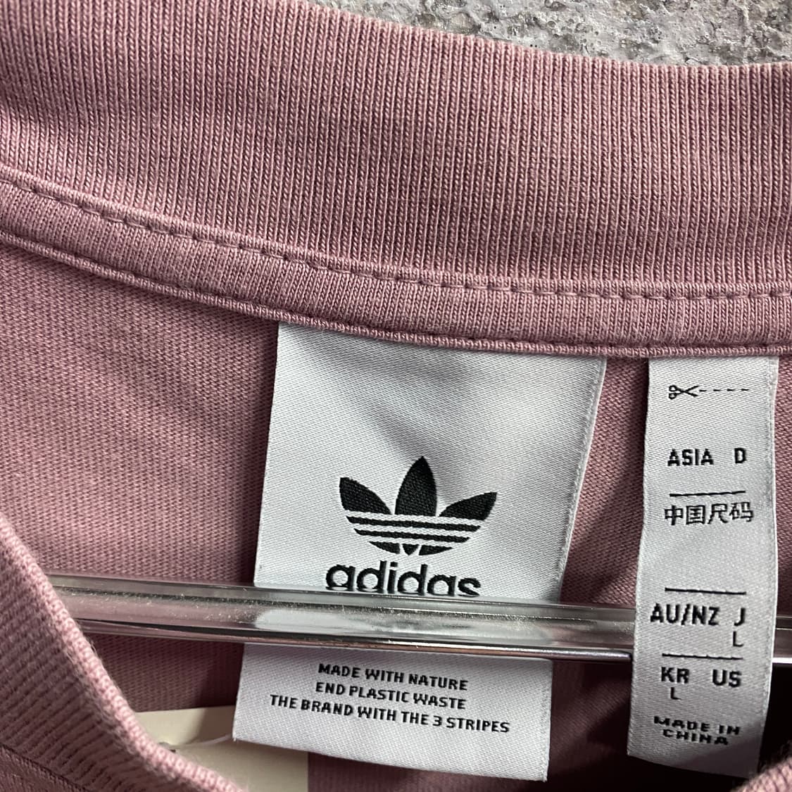 아디다스 트레포일 자수로고 로즈핑크 반팔 B4567 상품이미지7