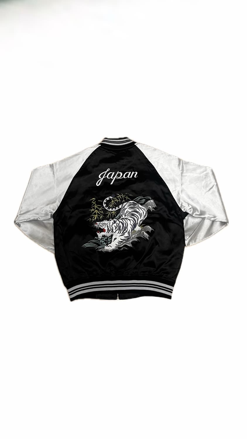 Japan 타이거 스카쟌 블랙 바람막이 자켓 상품이미지2