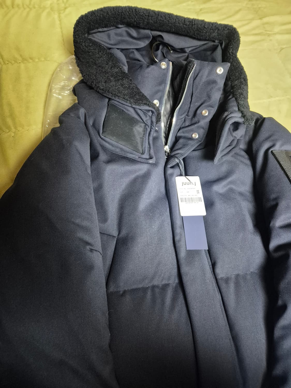 준지 16fw 오버핏 다크네이비 롱패딩 상품이미지3