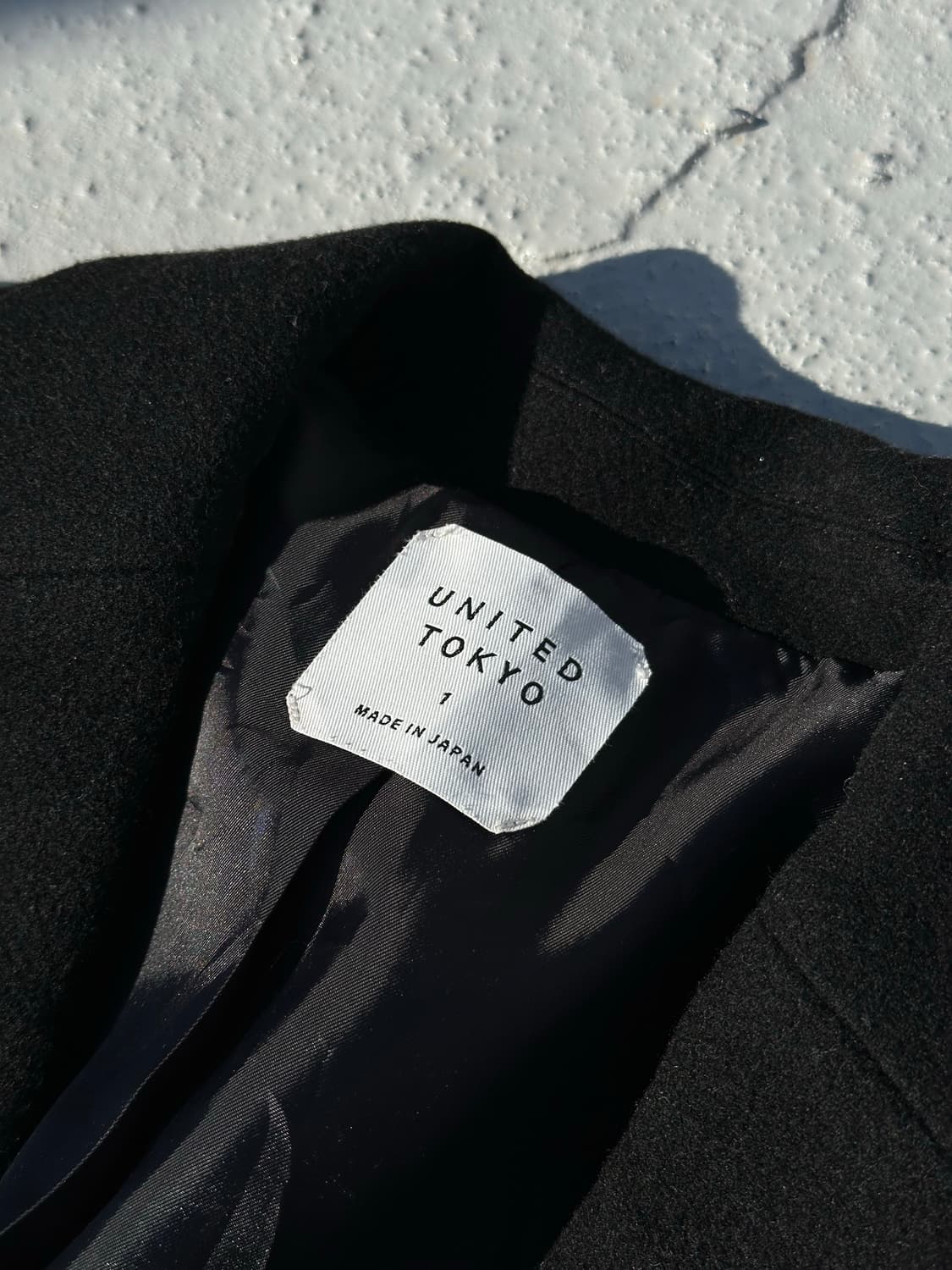 JPN UNITED TOKYO 유나이티드 도쿄 블랙 체스터코트 1 상품이미지2
