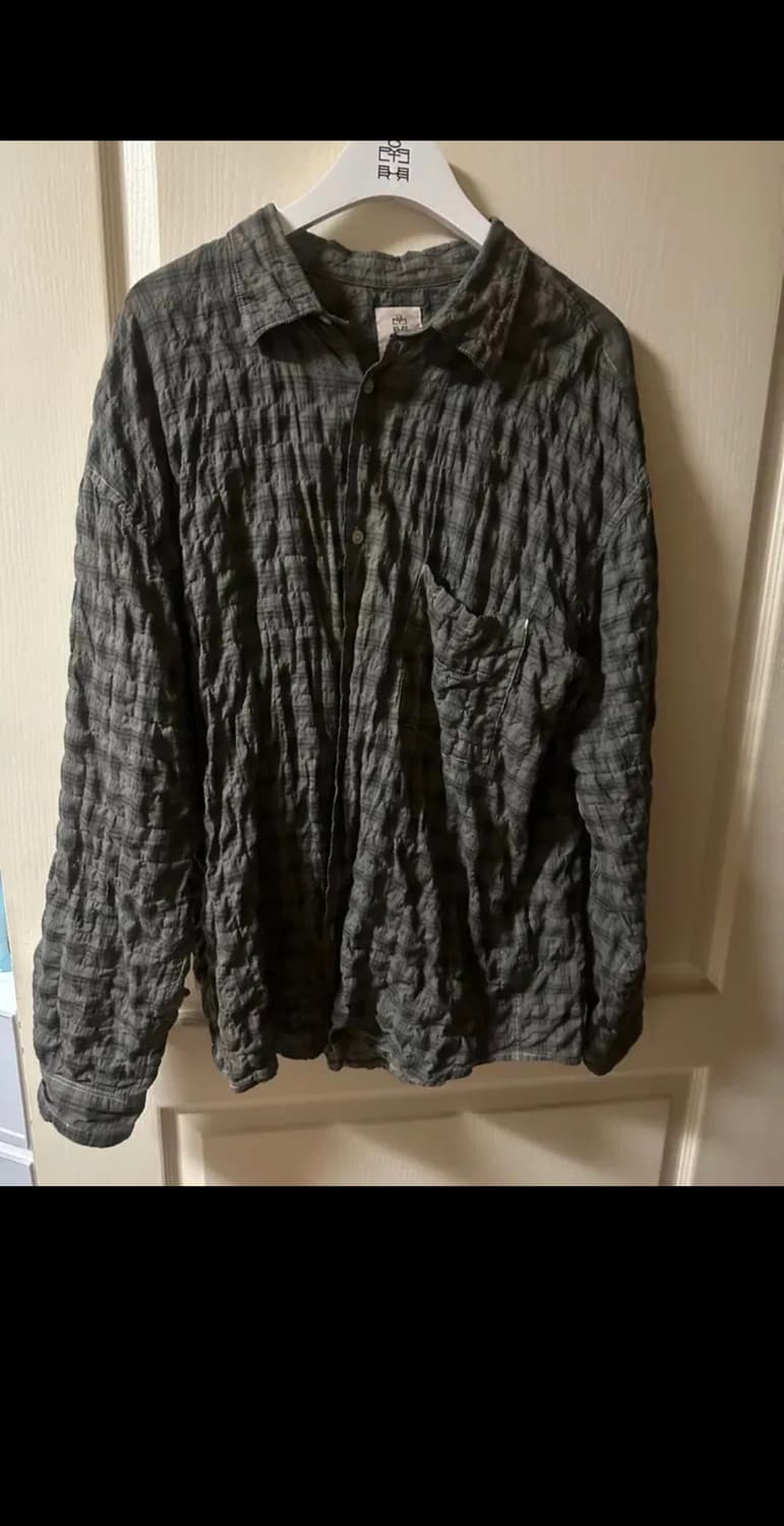 4사이즈 폴리테루 컨트리 체크셔츠 브라운 상품이미지1