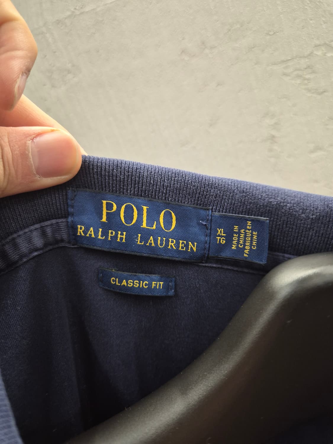 폴로 랄프로렌 네이비 반팔 카라티 XL 상품이미지5