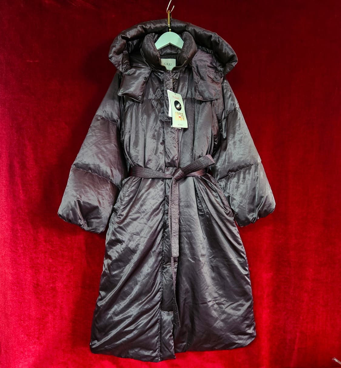 (새상품)오르(ORR) 23FW 폴란드 구스 벨티드 롱패딩 S size 상품이미지1