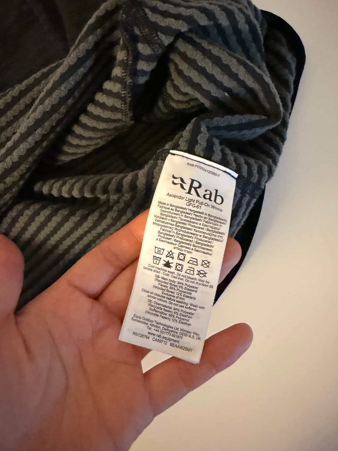 랩 Rab 어센더 라이트 풀온 10 (S) 상품이미지3