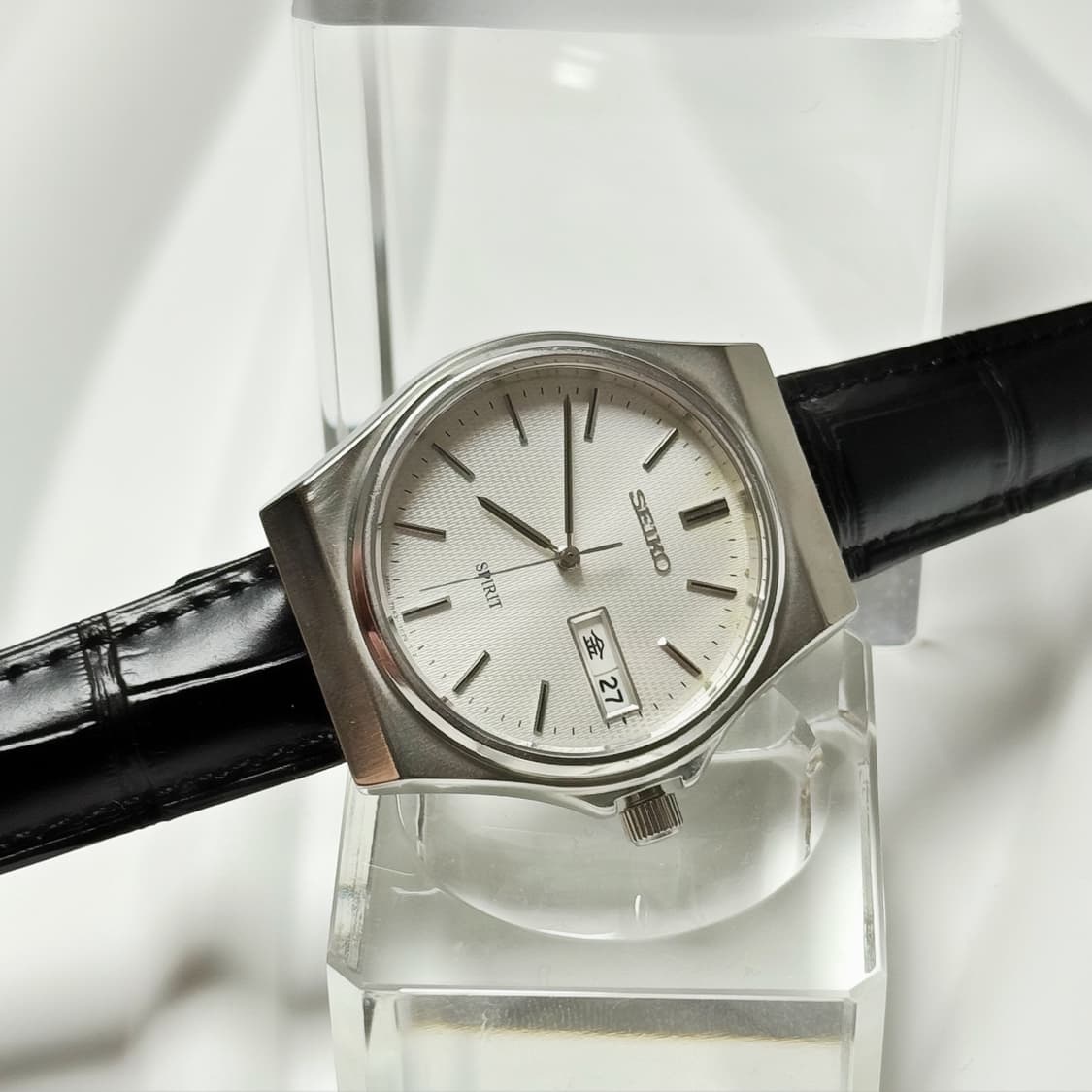 90s00s 빈티지 세이코 스피릿 텍스처 데이데이트 워치 상품이미지1
