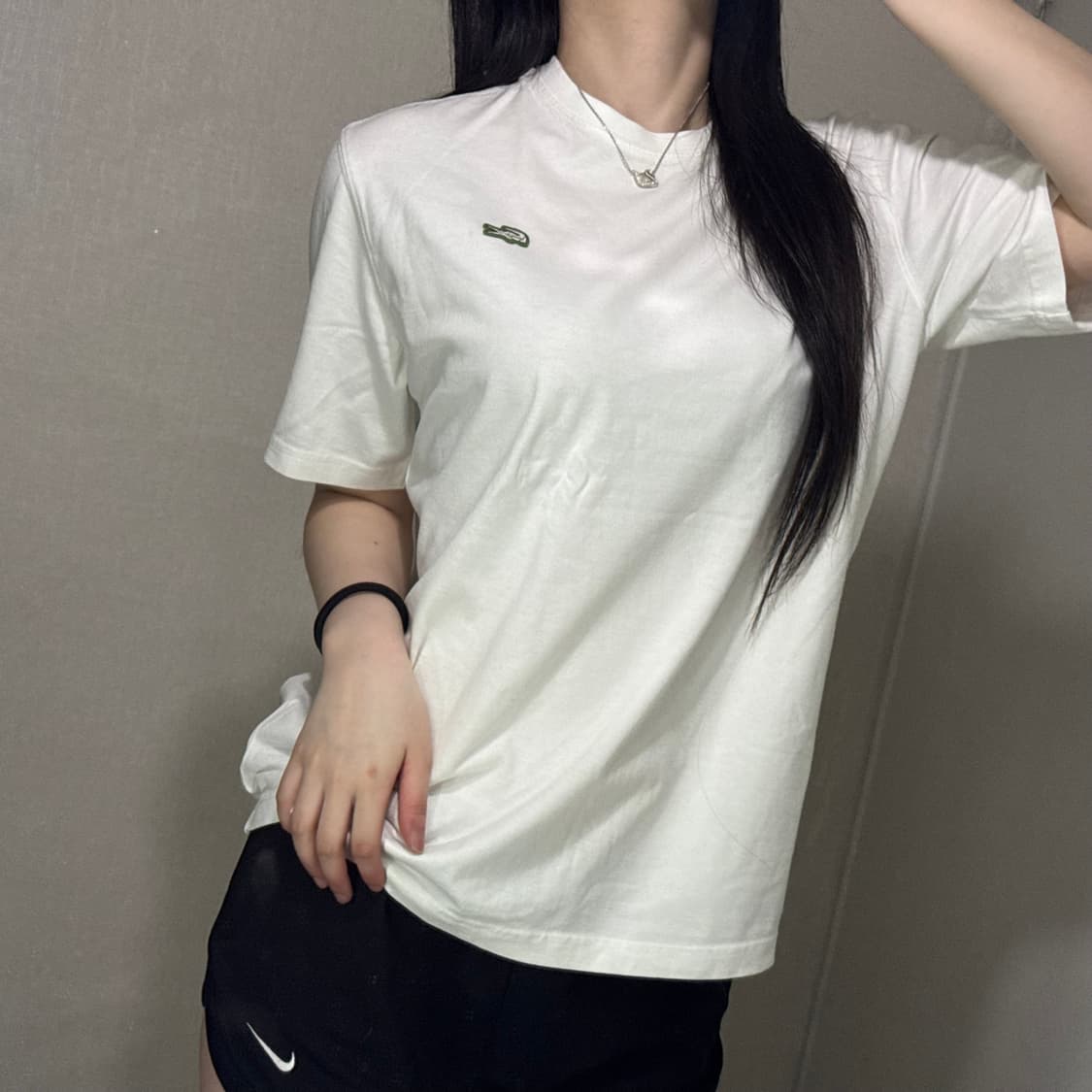 라코스테 반팔티 화이트 상품이미지2