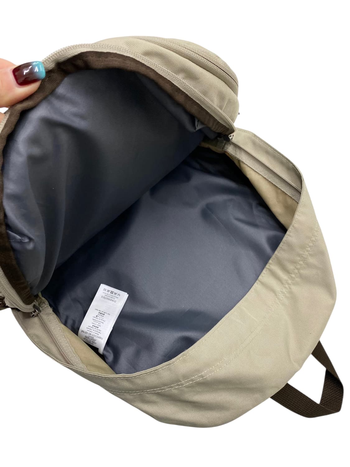 잔스포츠 베이지 백팩 상품이미지3