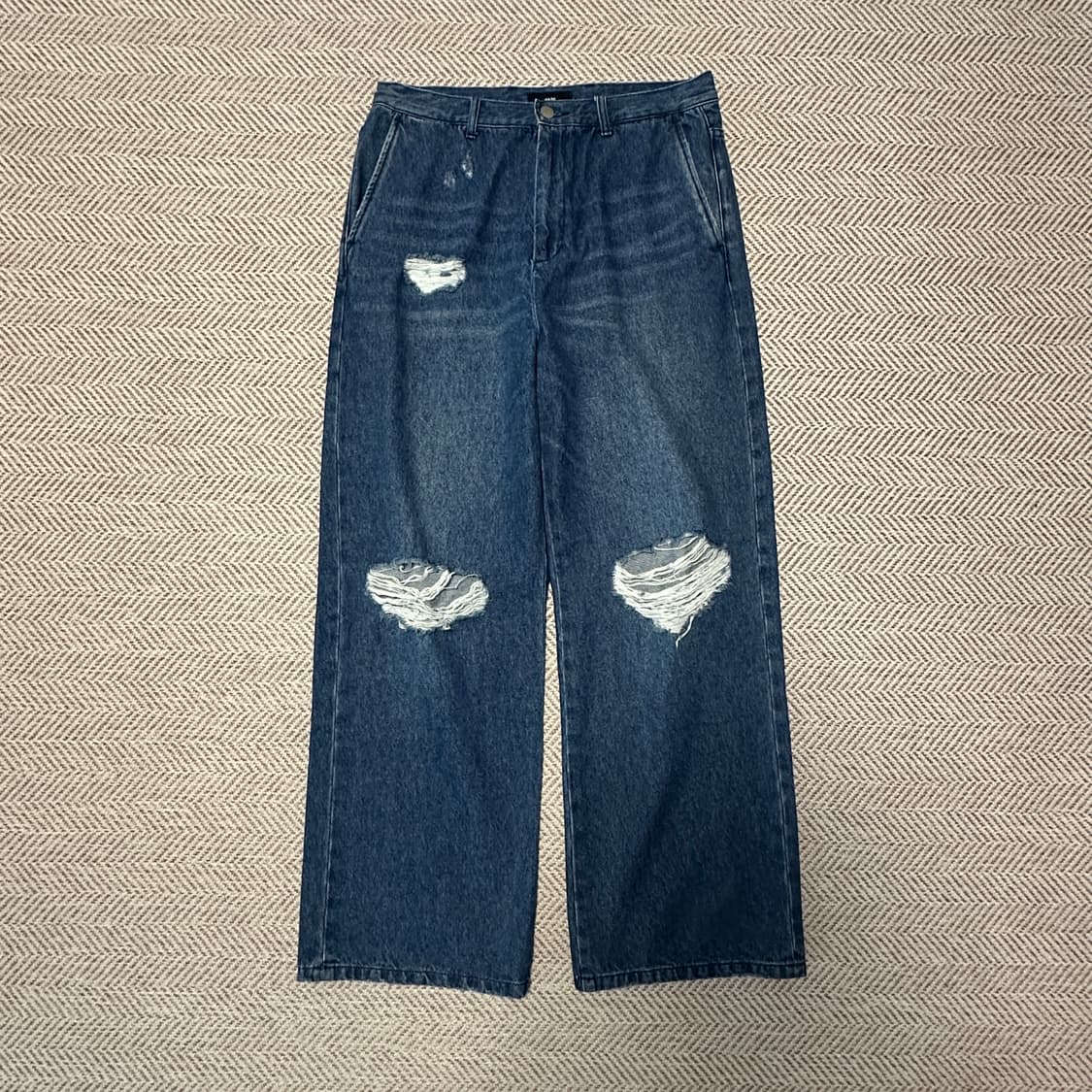 HARE vintage denim wide pnats 상품이미지1