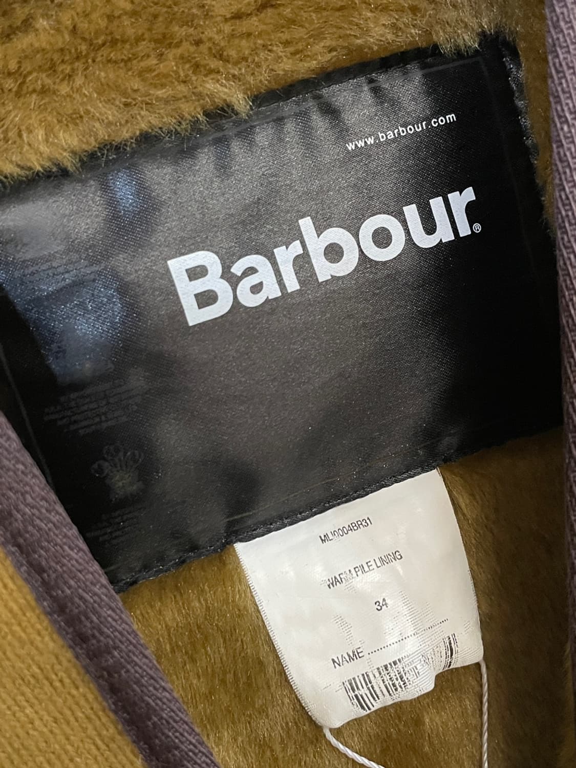 바버 웜파일 라이너 베스트 내피 상품이미지7