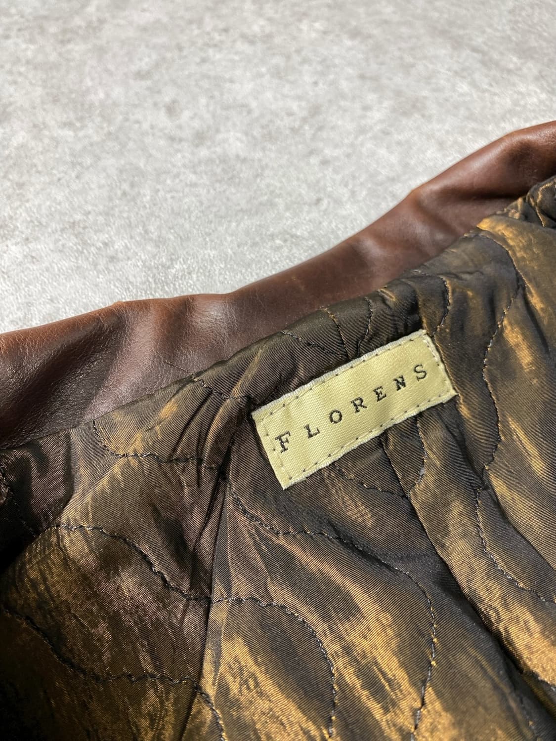 [46] FLORENS 플로렌스 이태리 메이드 베라펠레 브라운 레더자켓 상품이미지9