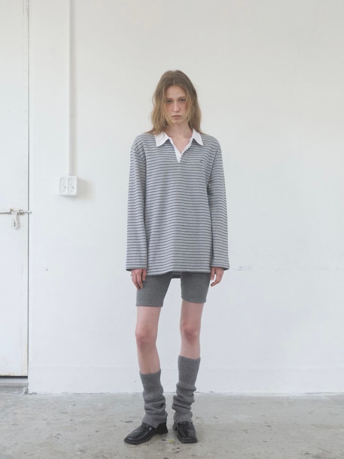 foeto 포에토 니어 럭비 셔츠 그레이 상품이미지1