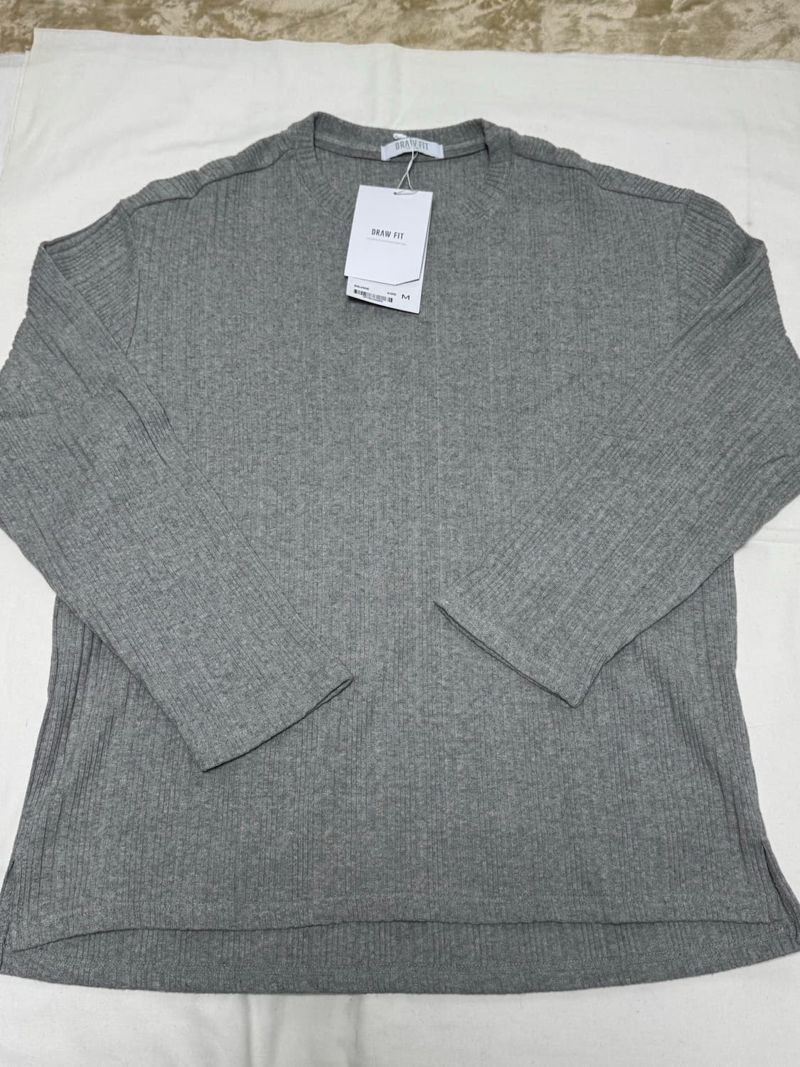 드로우핏 / 리브드 헨리넥 티셔츠 / M 상품이미지2