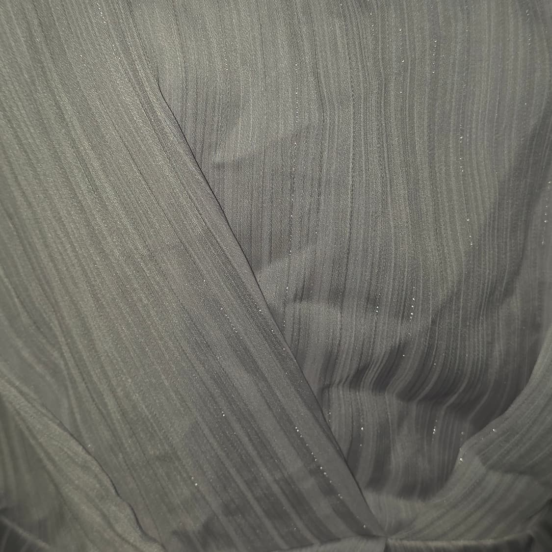 일본빈티지)플리츠 실버글리터 셔링 데일리 하객룩st 모리걸 블라우스 상품이미지2