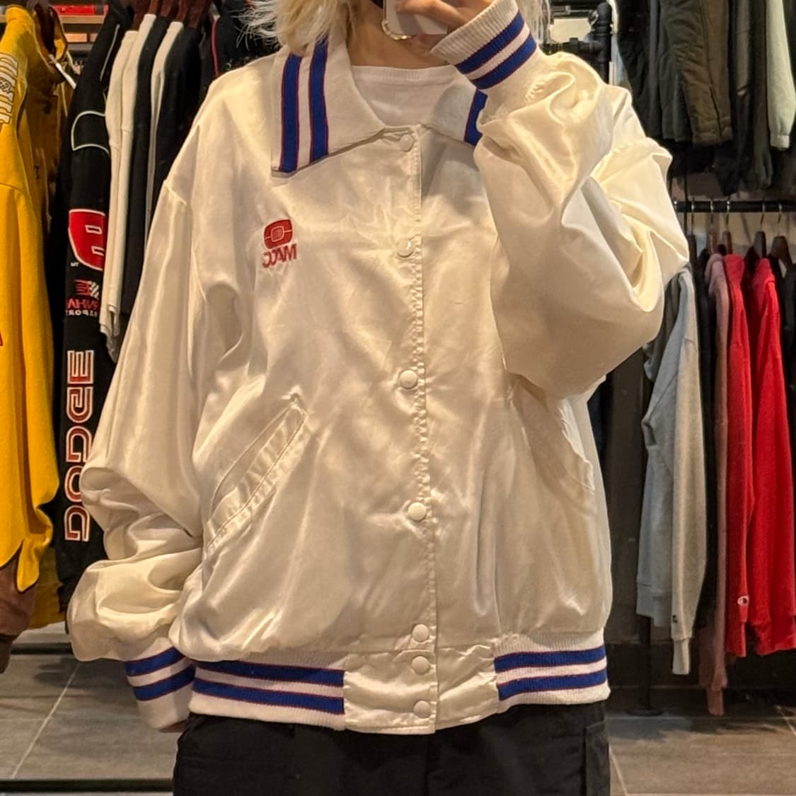[NO.9]VTG 새틴 바시티 자켓 상품이미지2