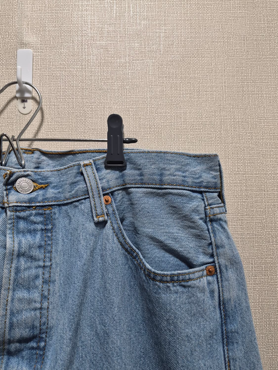 리바이스 501 W34 L32 연청 데님 상품이미지2