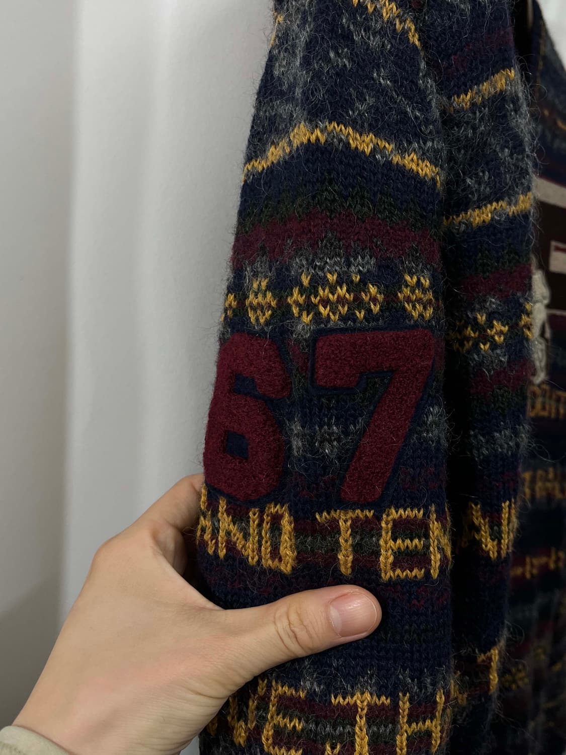 폴로 랄프로렌 페어아일 P풋볼 알파카 모헤어 니트 스웨터 상품이미지6