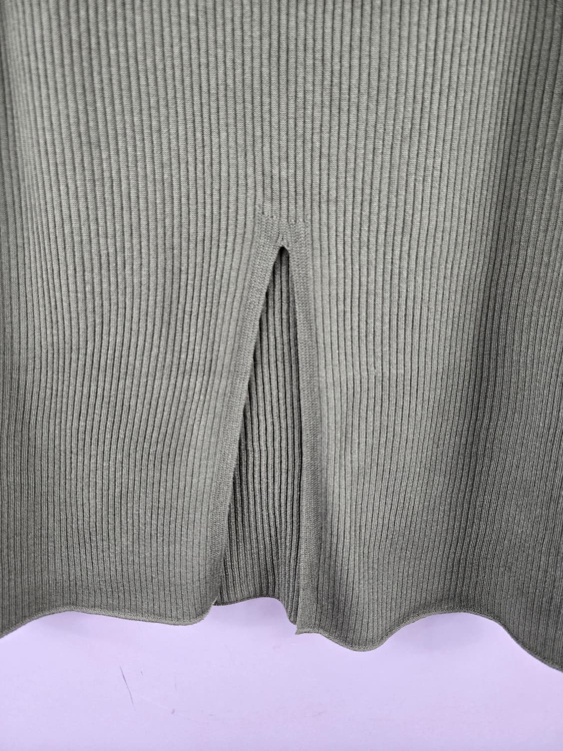 [무료배송]유니클로 마메쿠로구치 XL 3D니트 립 골지 롱 스커트 치마 상품이미지5