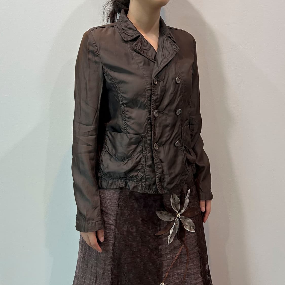Comme des garcons tricot 브라운 자켓 상품이미지2
