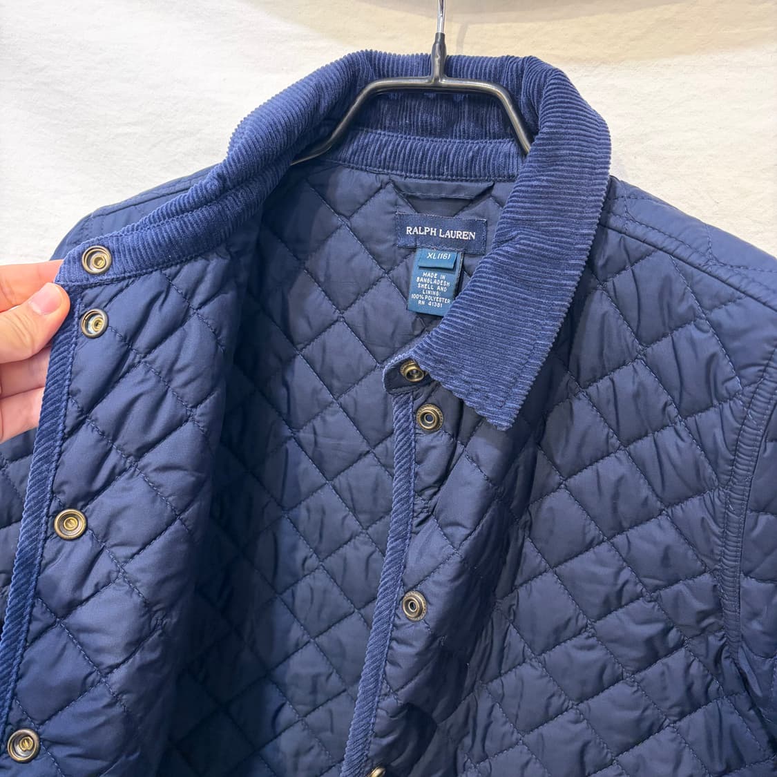 폴로 랄프로렌 네이비 퀼팅 자켓 해 상품이미지8