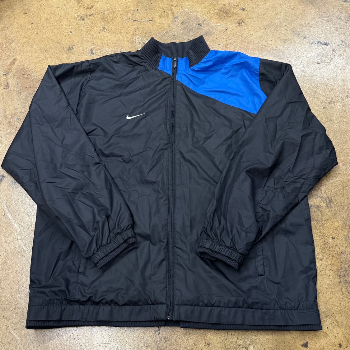 [정품/115] 나이키 블랙 블루 바람막이 자켓 b18 상품이미지2