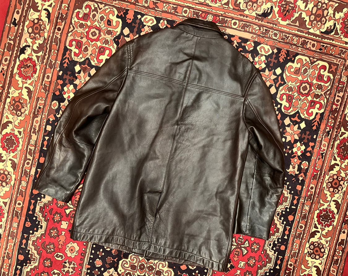 ( XL ) dkny 가죽코트 가죽카코트 레더자켓 양가죽자켓 아메카지 상품이미지5