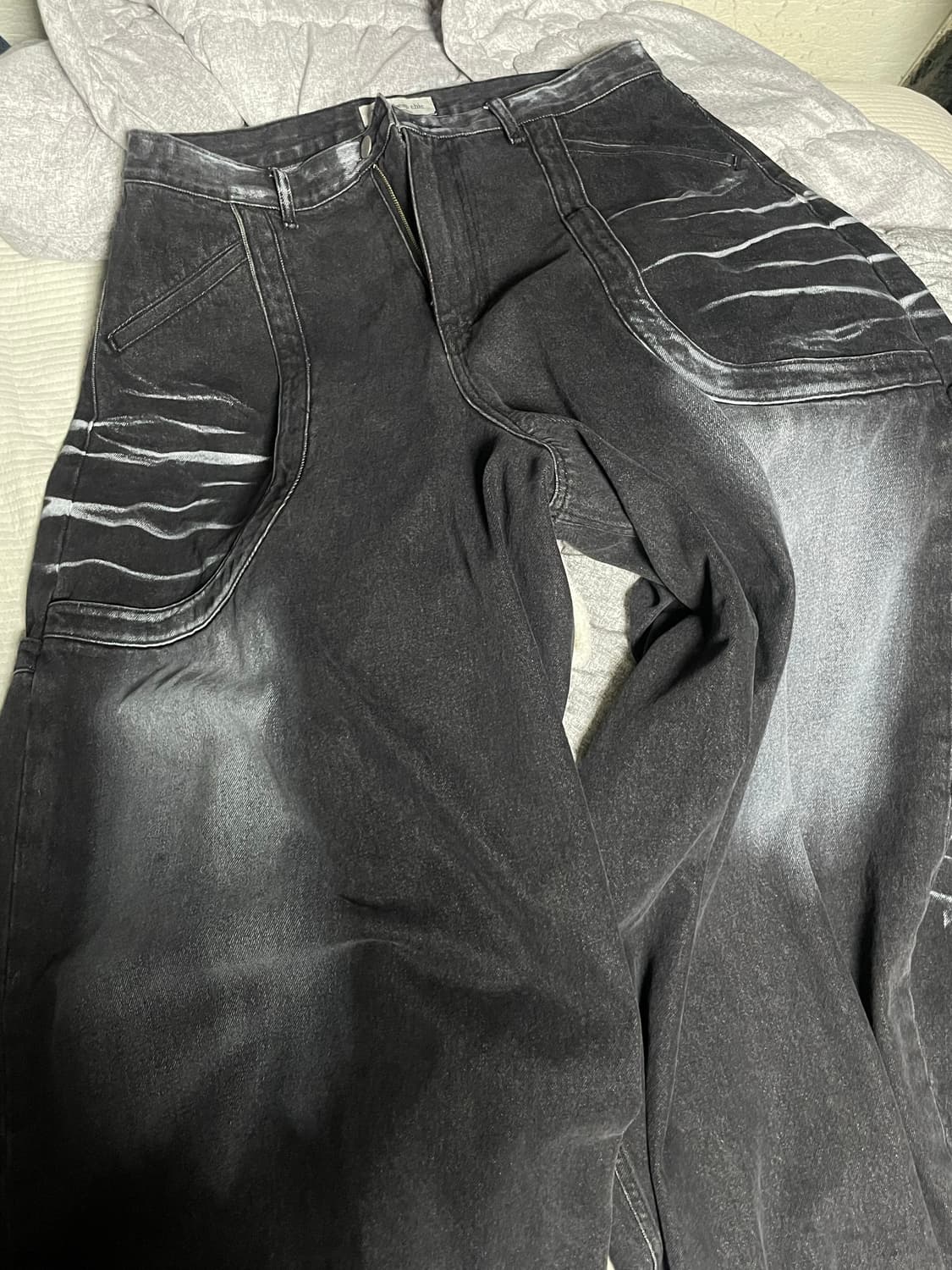 뉴치프시크 dp 와이드 데님 배기팬츠 상품이미지1