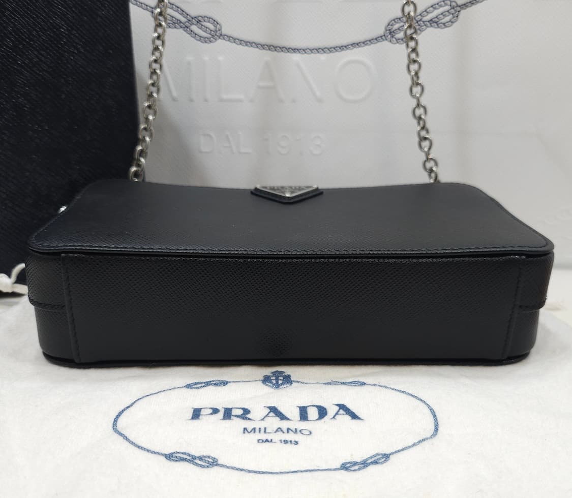 프라다 사피아노 더블 지퍼 체인백  상품이미지4