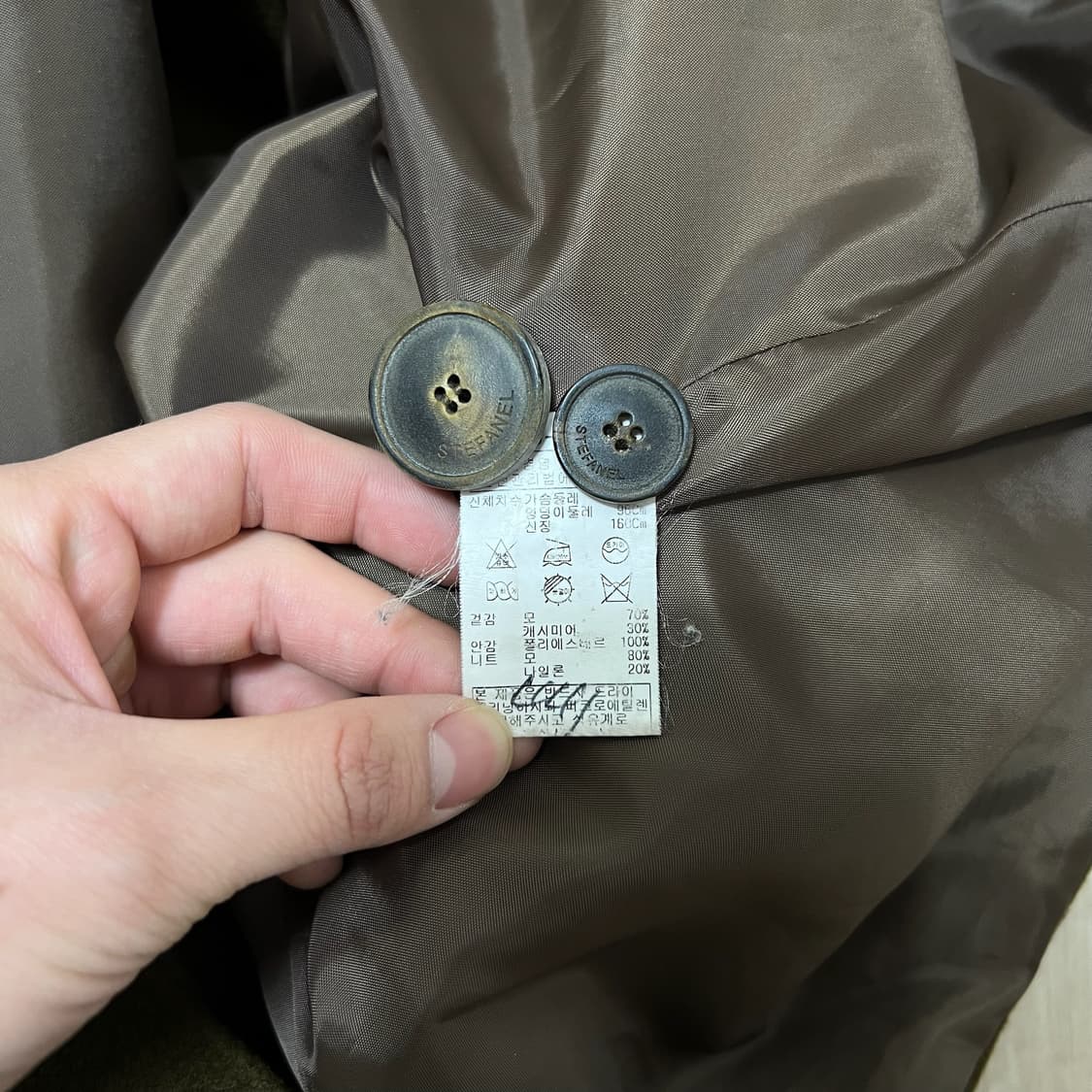 스테파넬 여성 클래식 캐시미어 더플 코트 M/95  상품이미지5