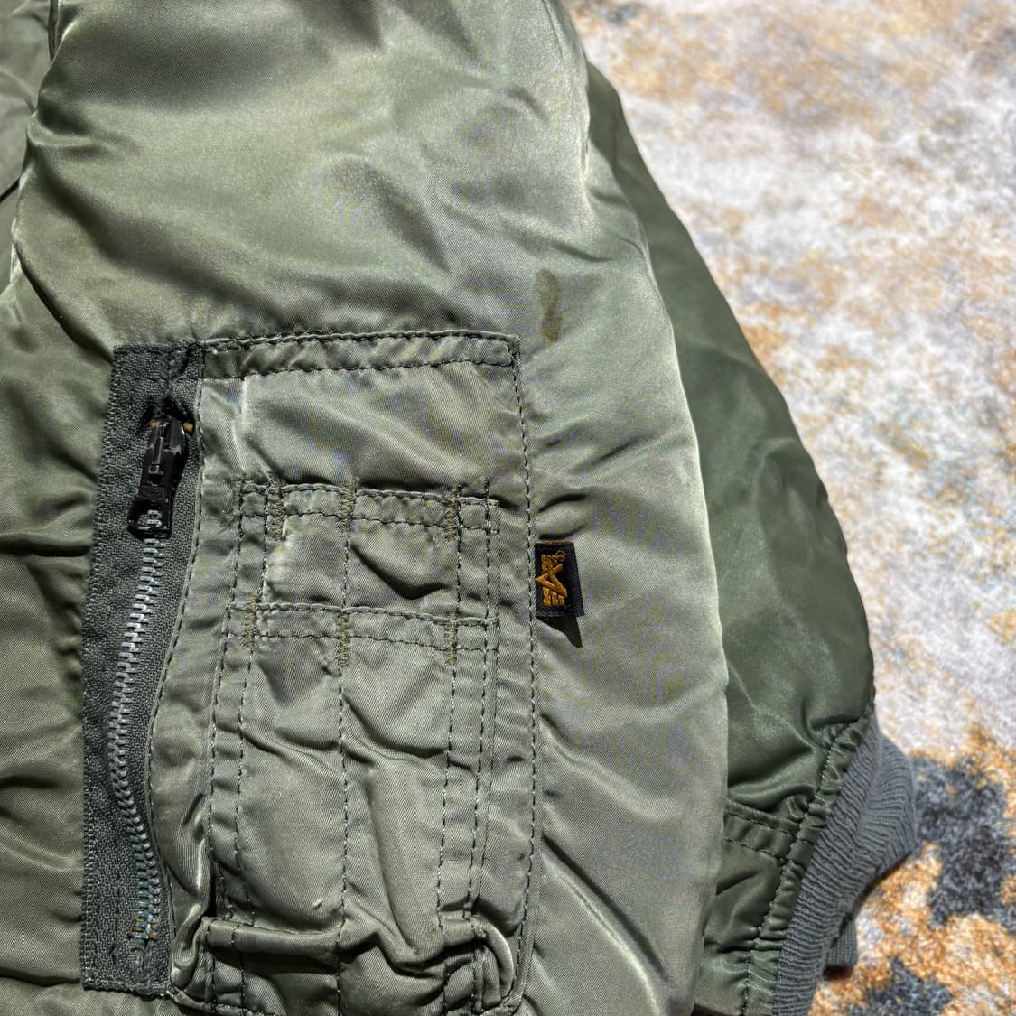 알파인더스트리MA-1 자켓 made in usa 민수용 상품이미지4