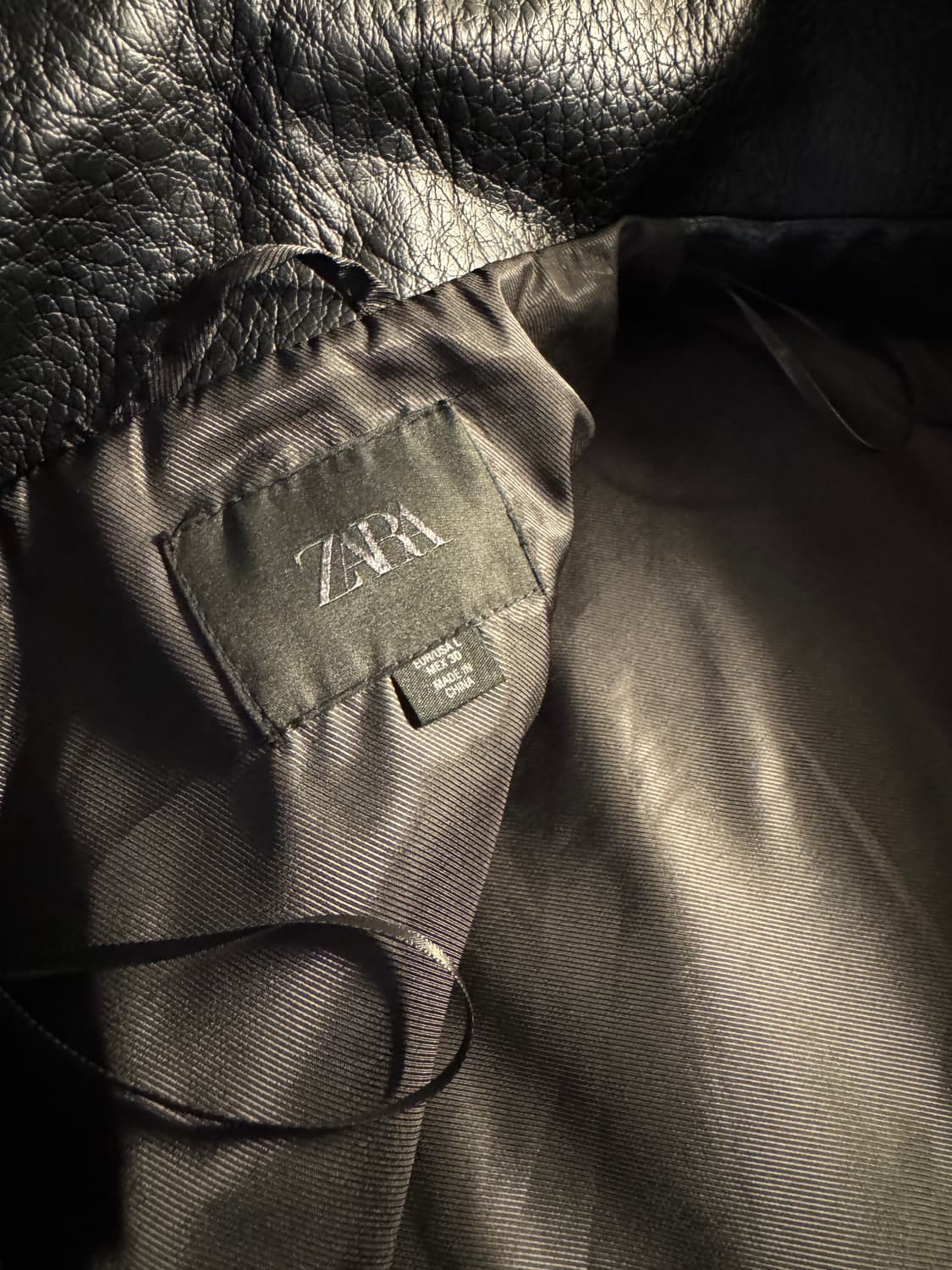 (L)자라 페이크 레더 자켓 상품이미지2