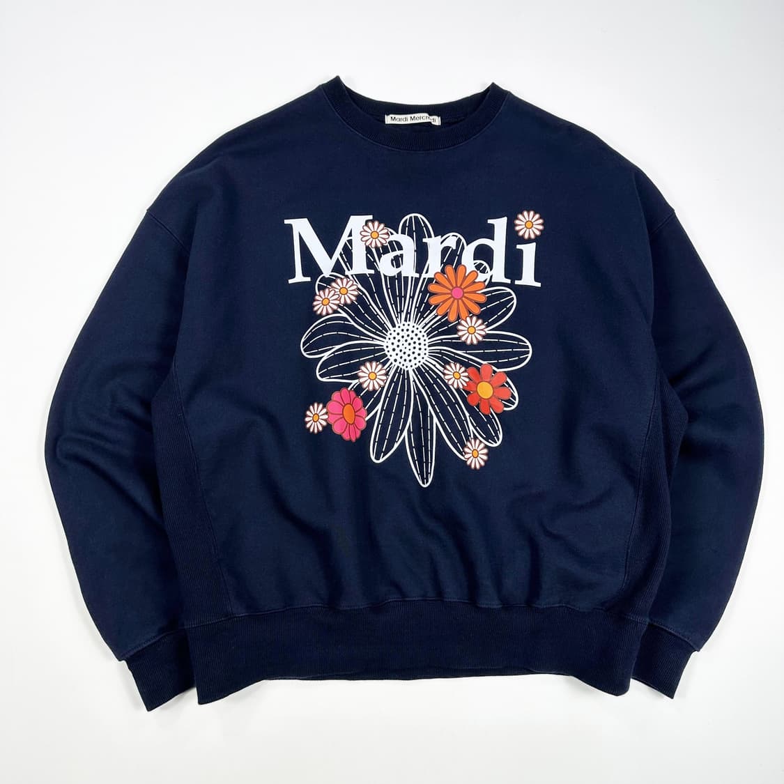 마르디 메크르디 빅로고 맨투맨 네이비 Free 상품이미지1