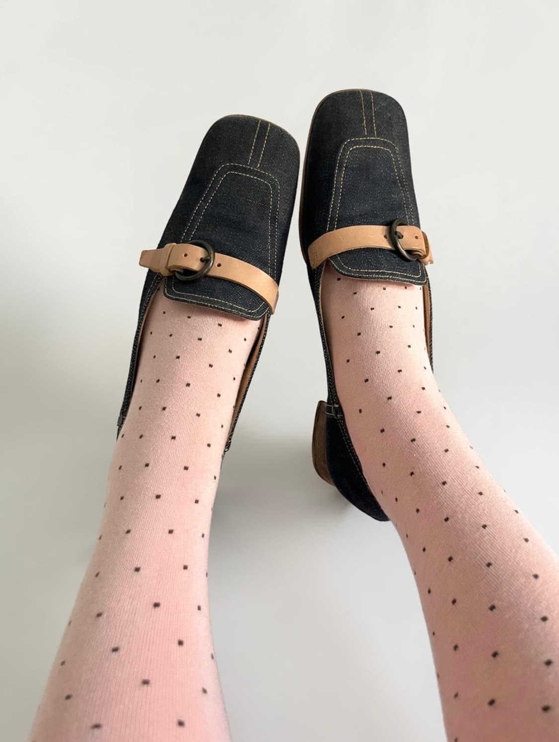 미우미우 00s 스퀘어 토 버클 로퍼 상품이미지5